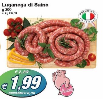 Prix Quality Luganega di Suino g 300 offerta