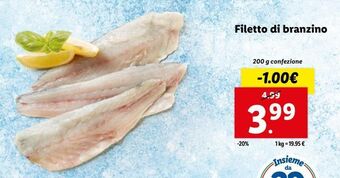 Lidl Filetto di branzino offerta