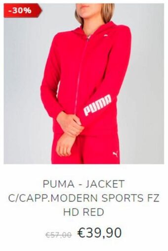Globo Moda Felpa col cappuccio puma offerta