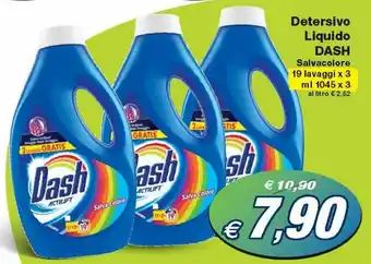 Prix Quality Dash Detersivo Liquido Salvacolore 19 Lavaggi x 3 ml 1045 x 3 offerta