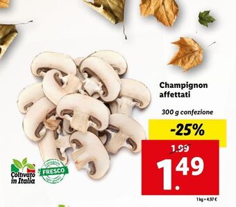 Lidl Champignon affettati offerta