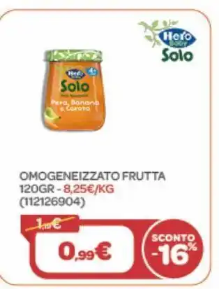 Bimbo Store Omogeneizzato frutta 120gr offerta