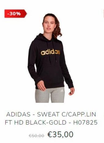 Globo Moda Felpa col cappuccio adidas offerta