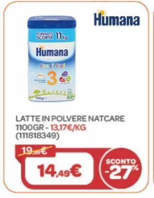 Bimbo Store Latte in polvere natcare 1100gr offerta