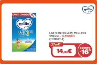 Bimbo Store Latte in polvere mellin 3 1200gr offerta