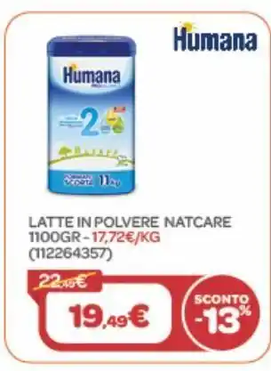 Bimbo Store Latte in polvere natcare 1100gr offerta