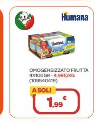 Bimbo Store Omogeneizzato frutta 4x100gr offerta