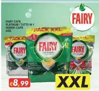 Fairy Caps Platinum / Tutto In 1 56/65/81 Caps Ass. XXL