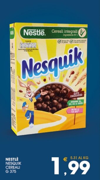 SeBón Supermercati Nestlè Nesquik Cereali g 375 offerta