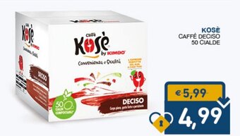 SeBón Supermercati Kosè Caffé Deciso 50 Cialde offerta