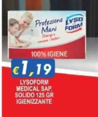 Lysoform Medical Sap. Solido 125 gr Igienizzante