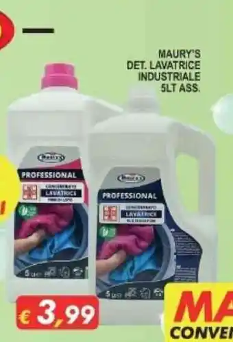 Maury's Maury's Det. Lavatrice Industriale 5Lt Ass. offerta