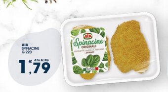 SeBón Supermercati AIA Spinacine g 220 offerta