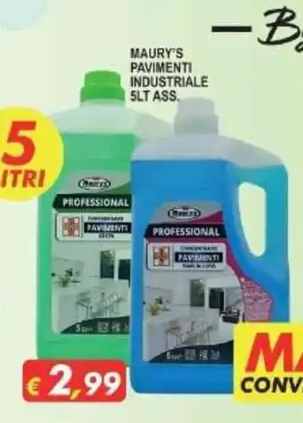 Maury's Maury's Pavimenti Industriale 5 Lt. Ass. offerta
