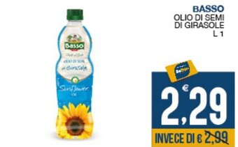 SeBón Supermercati Basso Olio di Semi di Girasole L 1 offerta