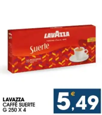 SeBón Supermercati Lavazza Caffè Suerte g 250 x 4 offerta