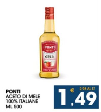 Ponti Aceto Di Mele 100% Italiane ml 500