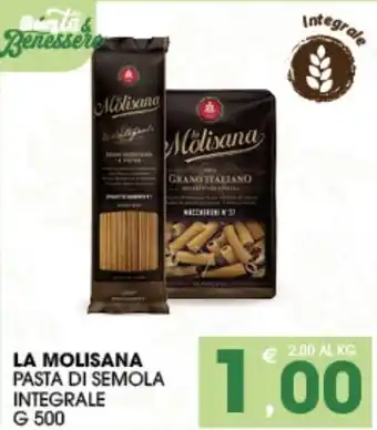 SeBón Supermercati La Molisana Pasta Di Semola Integrale g 500 offerta