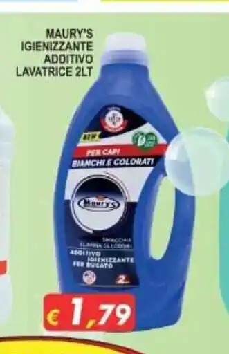 Maury's Maury's Igienizzante Additivo Lavatrice 2Lt offerta