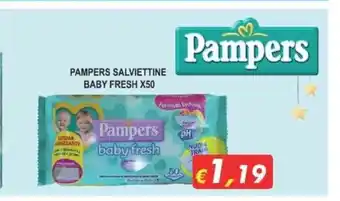 Maury's Pampers Salviettine Baby Fresh x 50 offerta