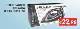 Maury's Ferro Da Stiro HTC 2400W Cream Cordless offerta