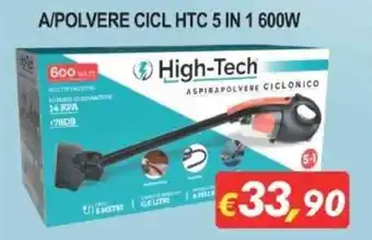 Maury's A/Polvere Cicl HTC 5 In 1 600W offerta