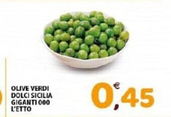 Mio Market Olive Verdi Dolci Sicilia Giganti 000 L'Etto offerta
