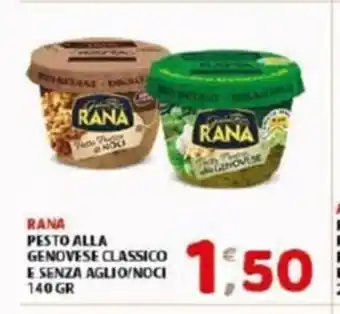 Mio Market Rana Pesto Alla Genovese Classico E Senza Aglio/Noci 140 Gr offerta