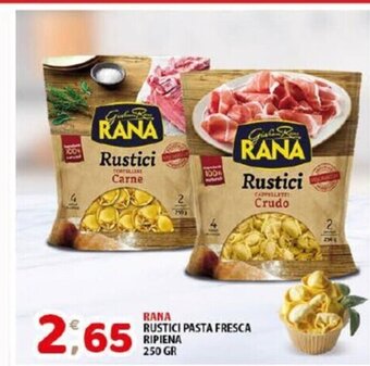 Mio Market Rana Rustici Pasta Fresca Ripiena 250 Gr offerta