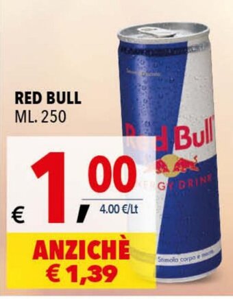 A&O Red Bull ml. 250 offerta
