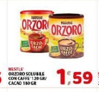 Mio Market Nestle' Orzoro Solubile Con Caffe' 120 Gr/ Cacao 180 Gr offerta