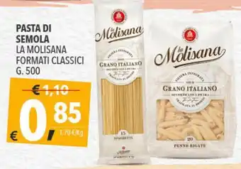 A&O La Molisana Pasta Di Semola Formati Classici G. 500 offerta