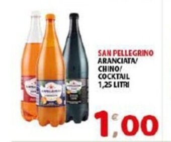 Mio Market San Pellegrino Aranciata / Chino/ Cocktail 1,25 Litri offerta