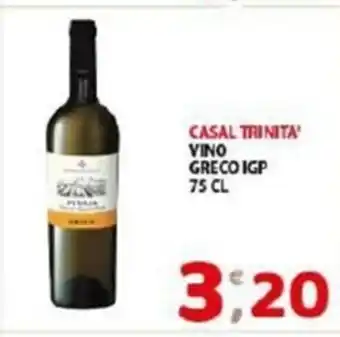 Mio Market Casal Trnita' Vino Greco IGP 75 Cl offerta