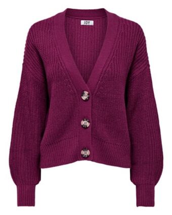 Globo Moda Jacqueline de yong - cardigan donna in maglia magenta offerta