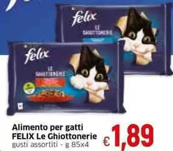 Famila Felix Le Ghiottonerie Alimento per gatti gusti assortiti g 85x4 offerta