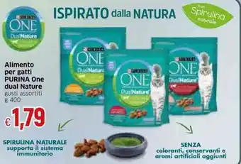 Famila Purina One Alimento per Gatti gusti assortiti g 400 offerta