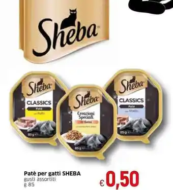 Famila Sheba Patè per Gatti gusti assortiti g 85 offerta