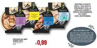Famila Sheba Filets Alimento per gatti gusti assortiti g 60 offerta