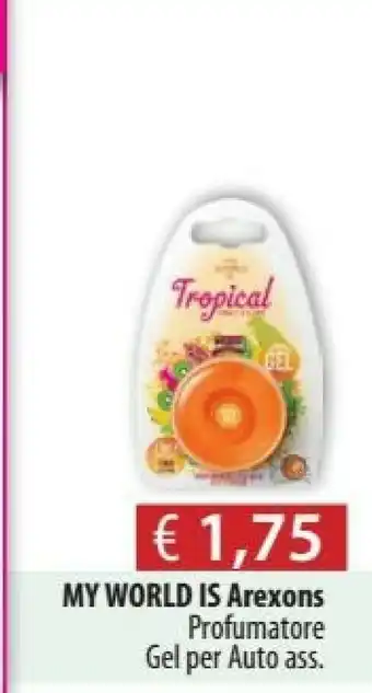 Acqua & Sapone Arexons My World Is Profumatore Gel Per Auto offerta
