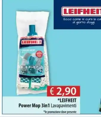 Acqua & Sapone Leifheit Power Mop 3in1 Lavapavimenti offerta