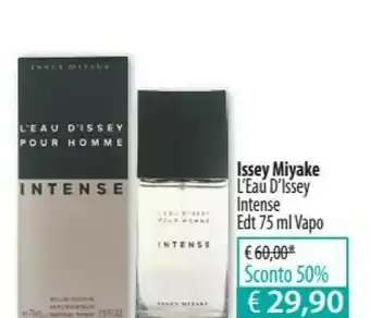 Acqua & Sapone Issey Miyake L'Eau D'Issey Pour Homme Intense Uomo 75 Ml offerta