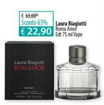 Acqua & Sapone Laura biagiotti Romamor Uomo 75ml offerta