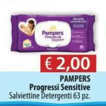 Acqua & Sapone Pampers Progressi Sensitive Salviettine Detergenti offerta