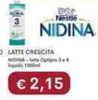 Io Bimbo Nestle Latte Crescita Nidina 3 or 4 liquido 1000ml offerta