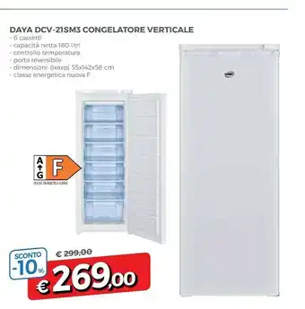 Daya DVC- 21SM3 Congelatore Verticale 8 Cassetti