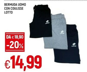 Famila Lotto Bermuda Uomo Con Coulisse offerta