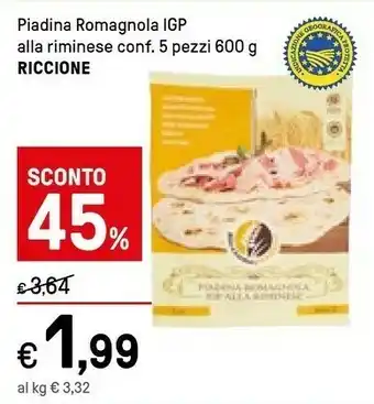 Iper La Grande Riccione Piadina Romagnola Igp Alla Riminese offerta