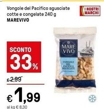 Iper La Grande Marevivo Vongole offerta