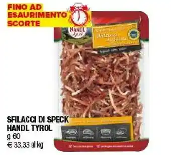 Iperal Handl Tyrol Sfilacci Di Speck offerta